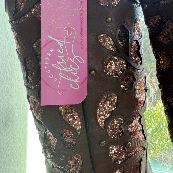 Southern Fried Chics Cowgirl Glitter Boots - Picture 3 of 6